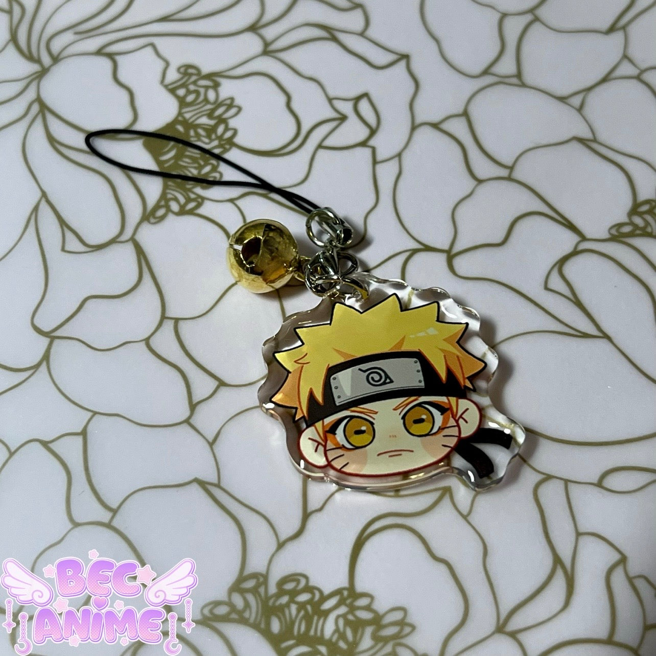 Yellow Fox Phone Charm