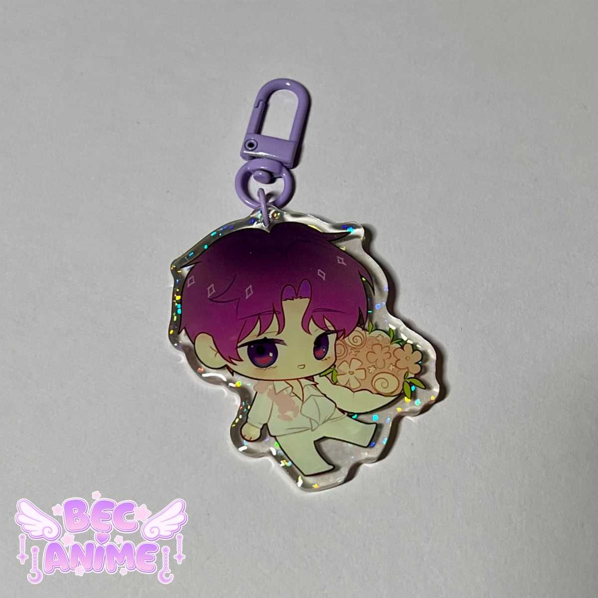 Flower Boy Chibi Keychains