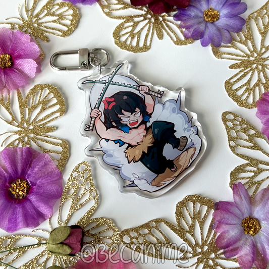 Boar Reversible Keychain