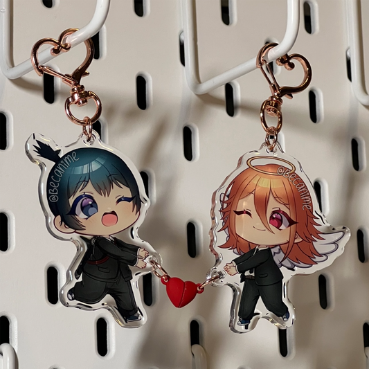 Untouchable Love Couple Keychain